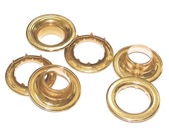 N2-6-NICKEL Grommets /& Spur Washers size 6. 12 QTY-Osborne-No 13156