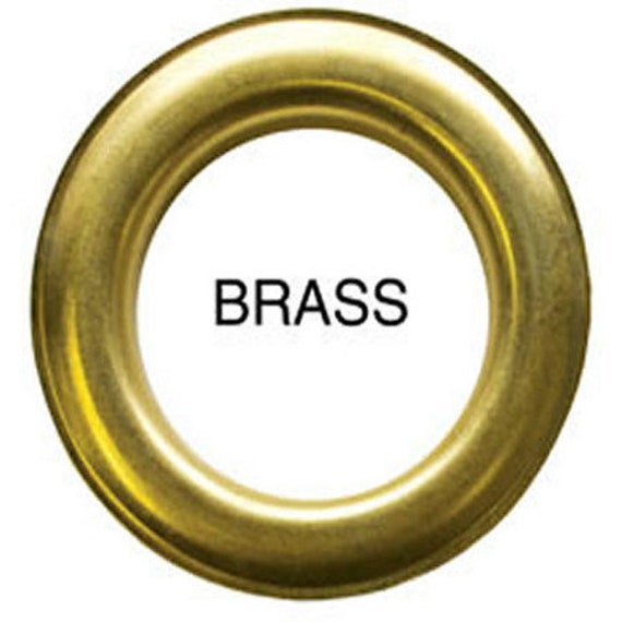 5/8 Hole C.S Osborne 25 Sets Brass Grommets & Plain Washers #G1-5 5/8 Hole C.S Osborne 25 Sets Brass Grommets & Plain Washers #G1-5