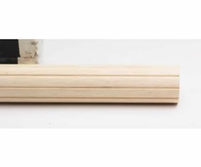 # 59306091 Kirsch Wood Trends Classics Fluted 3 Drapery Pole Unfinished 6 FT
