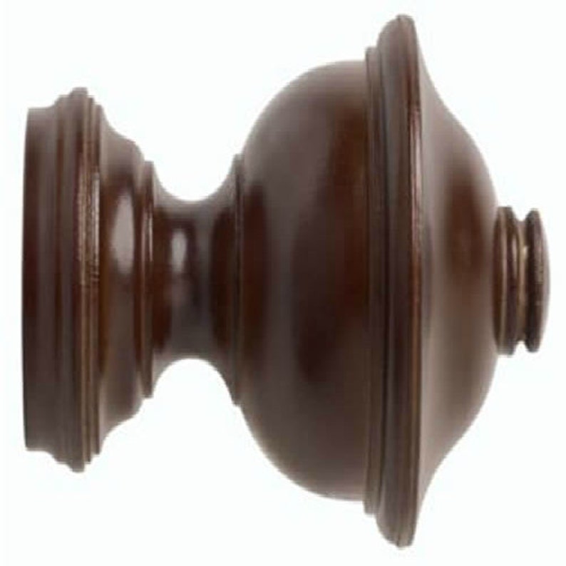 For 2 Pole mpn#46807083 Mahogany Kirsch Wood Trends Classics Chaucer Finial