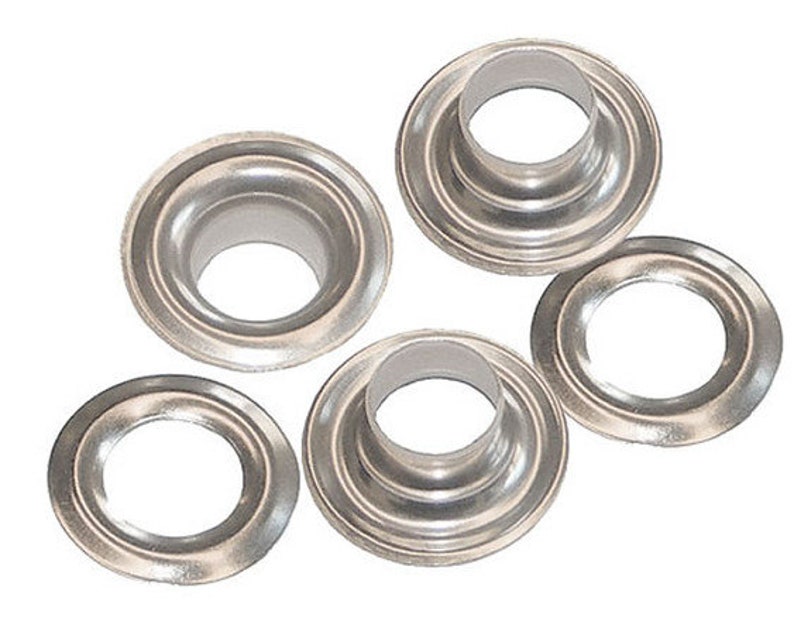 1//4/" Hole C.S Osborne 25 Sets Nickel Grommets /& Plain Washers #N1-0
