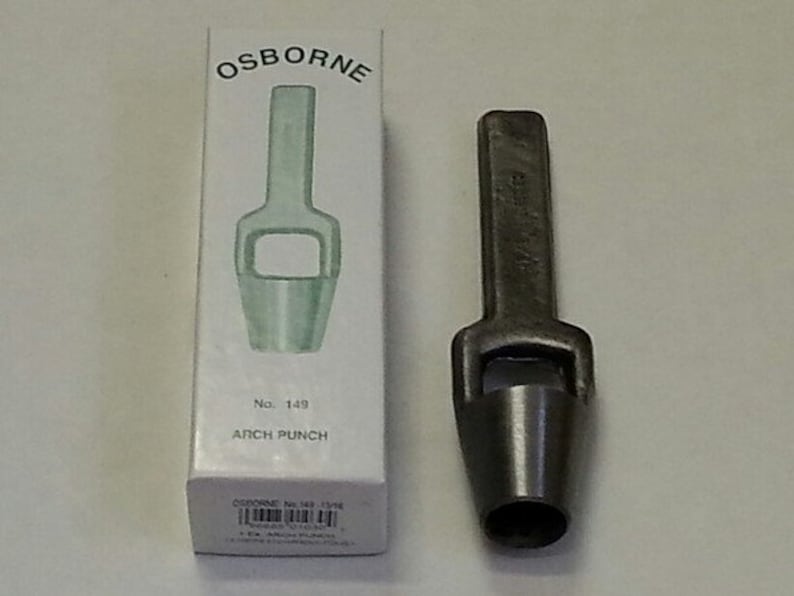C.S.Osborne 11//16 Arch Punch with Fully Tempered Cutting Edge