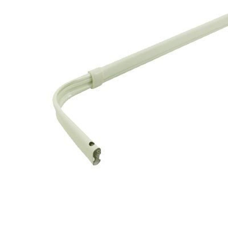 84-120 Adjustable White 3 12-inch Projection Graber Lock Seam Curtain Rod