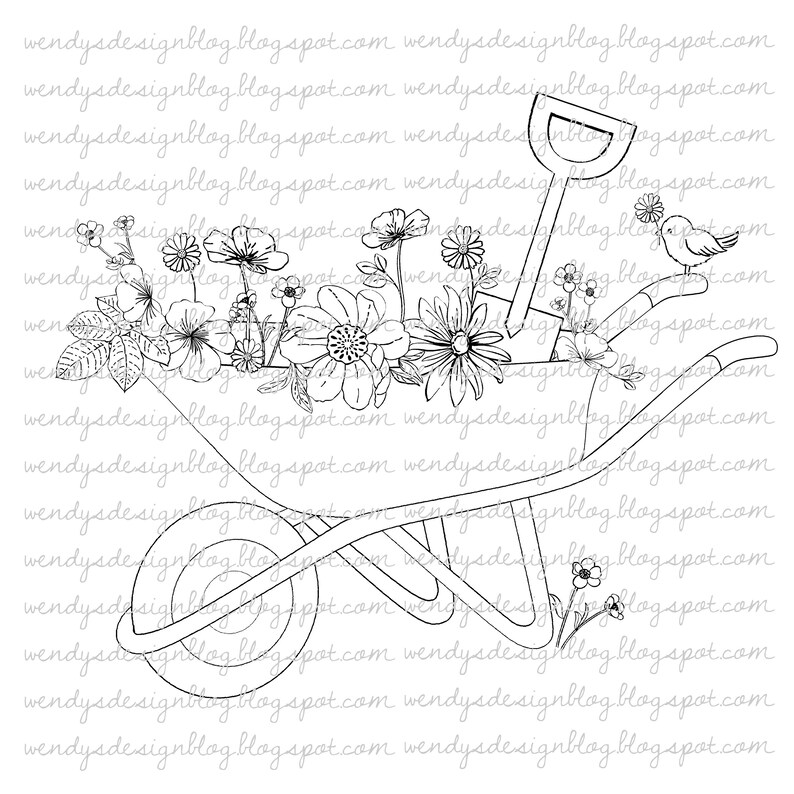 Garden wheel barrow image 1