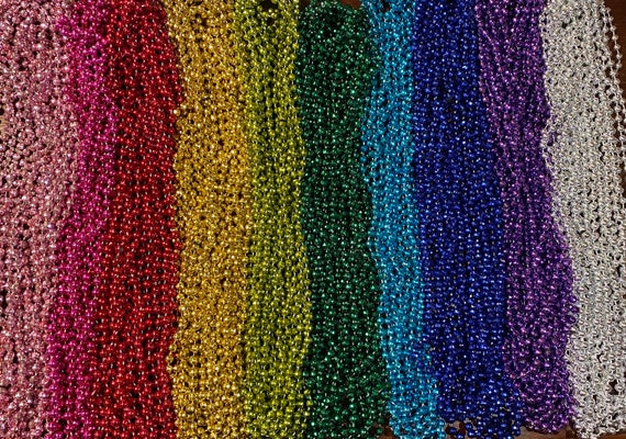 ★(はなまる！)トップグレードレインボーアンデシン 10.3ミリビーズA 10pc Rainbow Mardi Gras Bead Necklaces Round 33