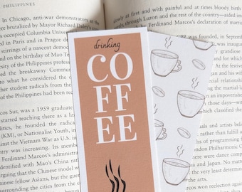 Bookmark - Drinking Coffee