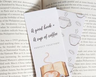 Bookmark - A Good Book & A Cup of Coffee