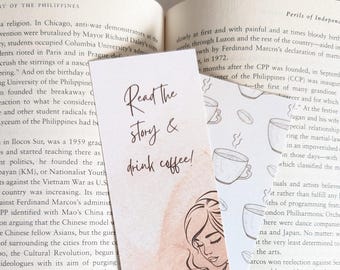 Bookmark - Read the story & drink coffee!
