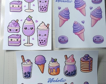 Ube Desserts Sticker Sheets - Choose your favorite!
