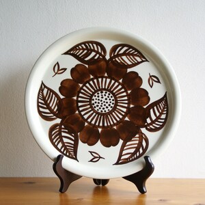ARABIA Finland ATELJE GOG　 アラビア　飾り皿 Arabia Finland GOG Atelje Plate Bowl Tray Round Brown - Etsy India