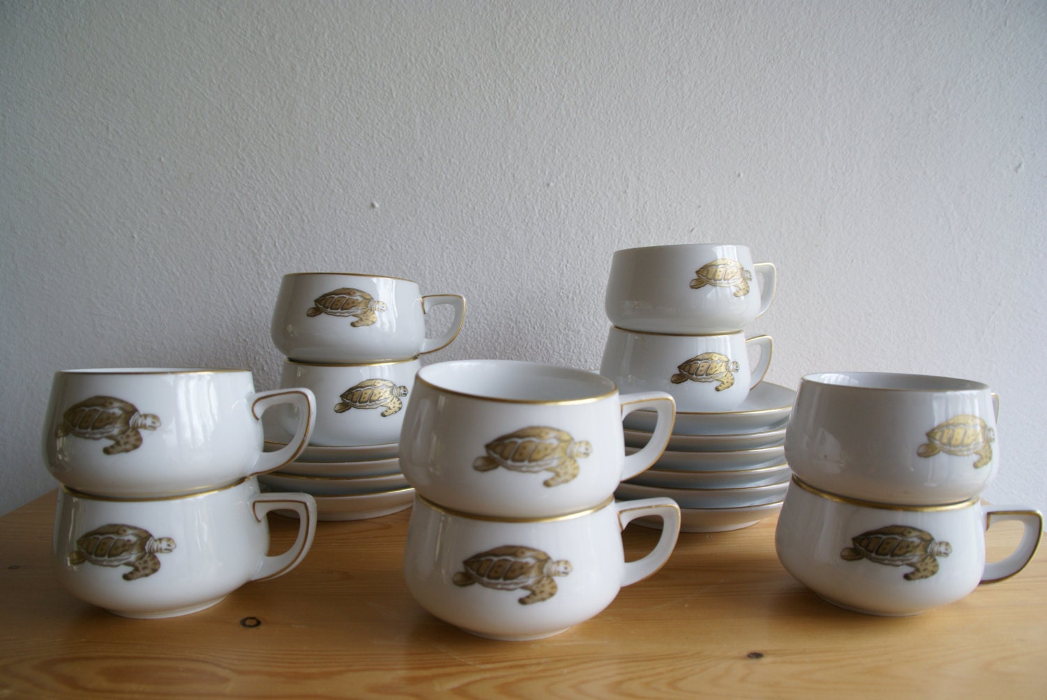 Vintage Thomas Rosenthal Bouillon Soup Cups Beautiful White -  Finland