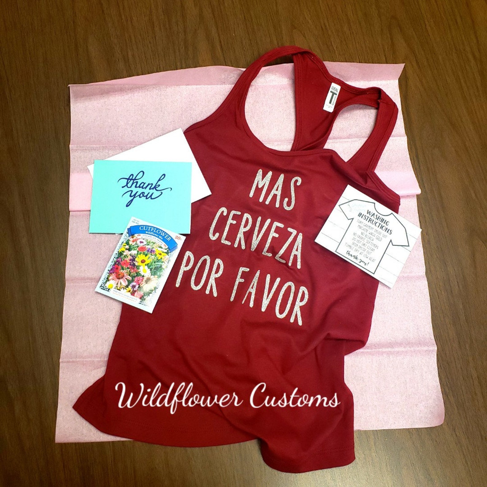 Mas Cerveza Por Favor Beer Tank Cinco De Mayo More Beer Etsy