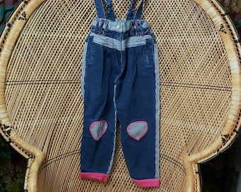 90s Jean Suspender Overalls, Girls 5