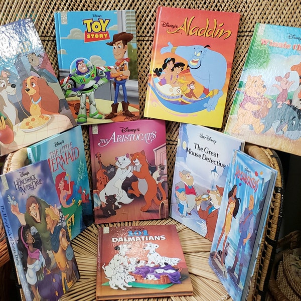 90s Disney Books Buy 1 Or All, Disney Classics Series, Mouse Works & Twin Books, Aristocats, Pocahontas, Toy Story, Winnie The Pooh, +More