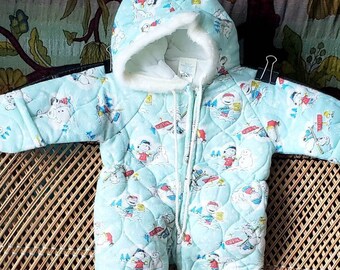 personalised baby snowsuit