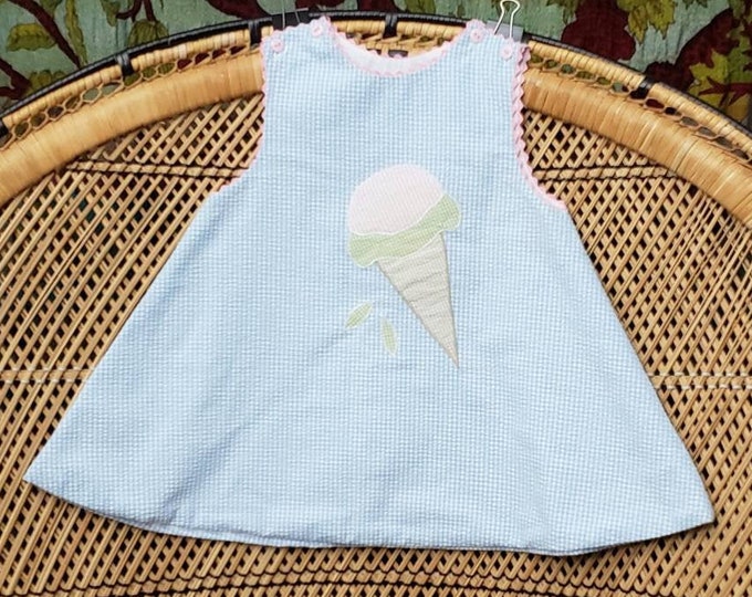 Vintage Ice Cream Cone Dress Toddler Summer Dress Cute Ice Etsy