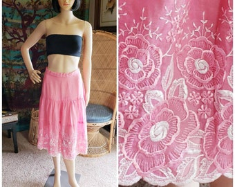 Retro Skirt 70s Style Lycra Skirt Northern Soul Size 6 8 UK Vintage 90s Orange Brown Poppy Skirt