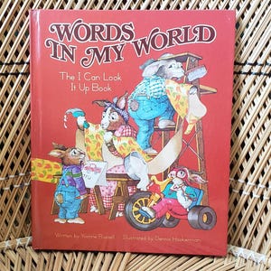 1979 Words In My World The I Can Look It Up Book By Yvonne Russell, Rare Find!