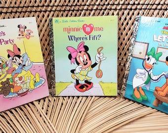 90s Minnie Mouse & Daisy Duck Little Golden Books Set of 3 - Etsy