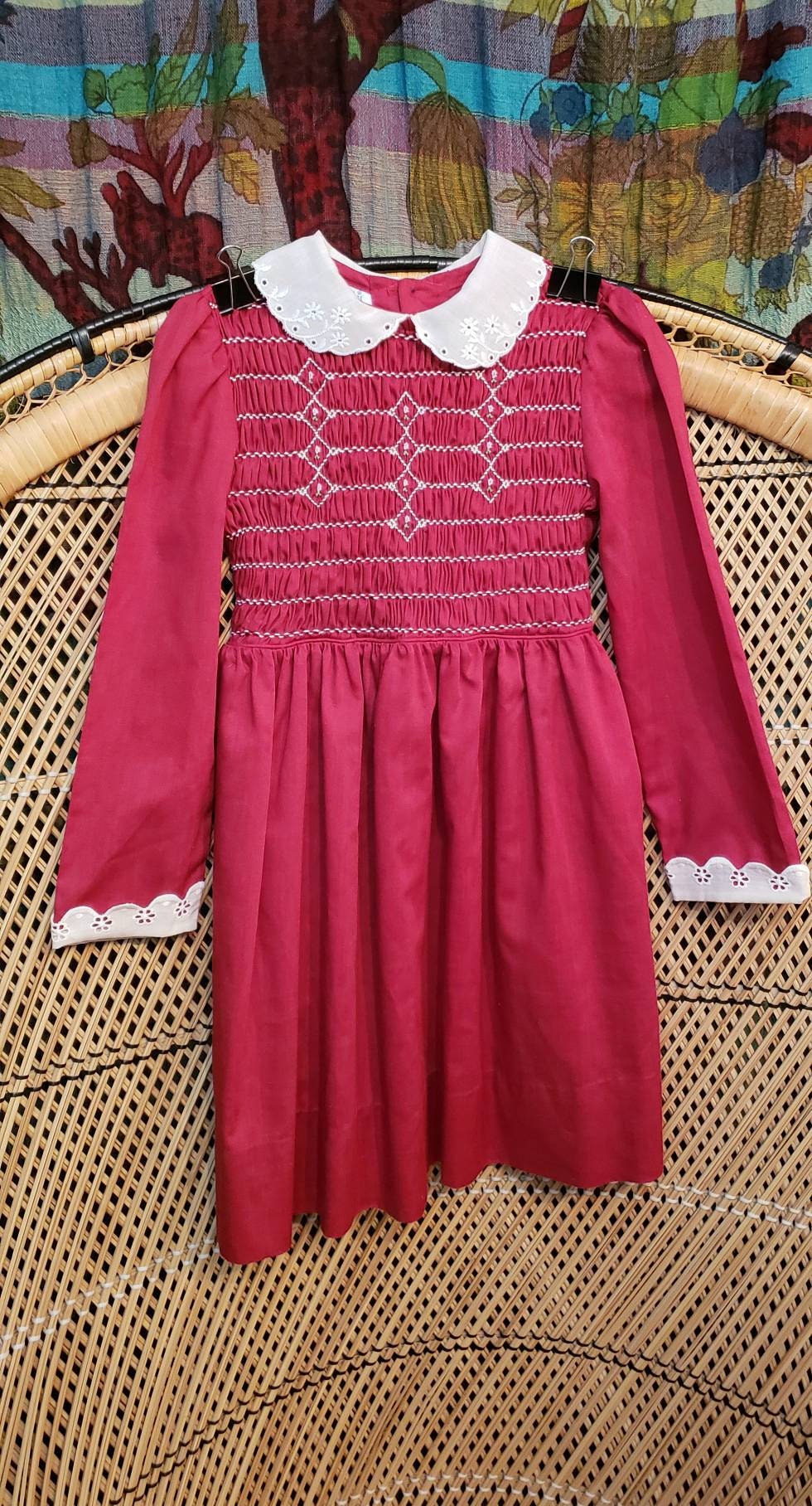 polly flinders smocked dresses Vintage dress 3  Petite Encore Vintage Polly Flinders Girls 6X