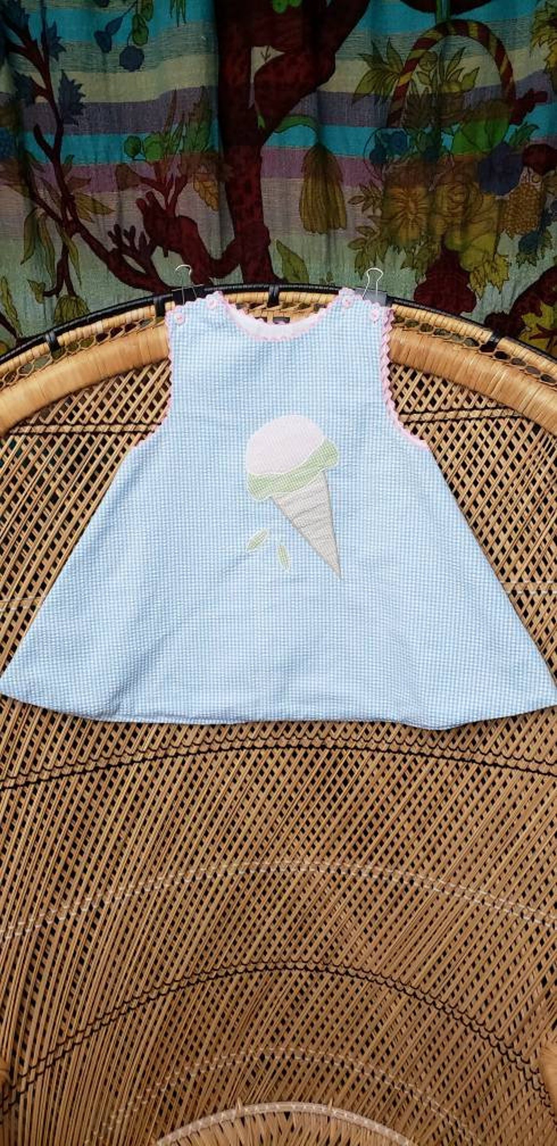 Vintage Ice Cream Cone Dress Toddler Summer Dress Cute Ice Etsy