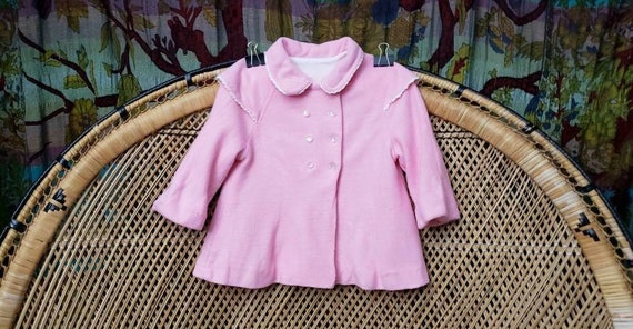 AS IS 50s Pink Girls Coat, 24" - image 1