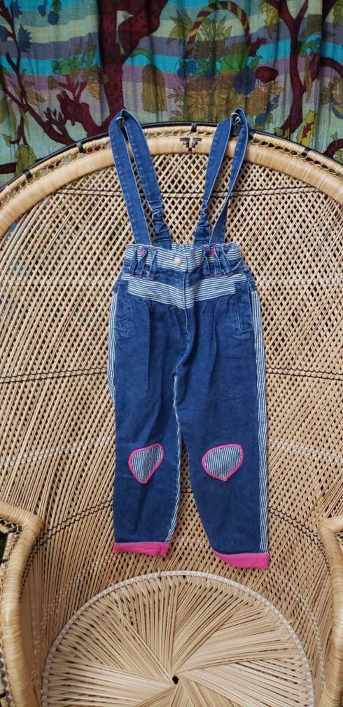 90s Jean Suspender Overalls Girls 5 Etsy
