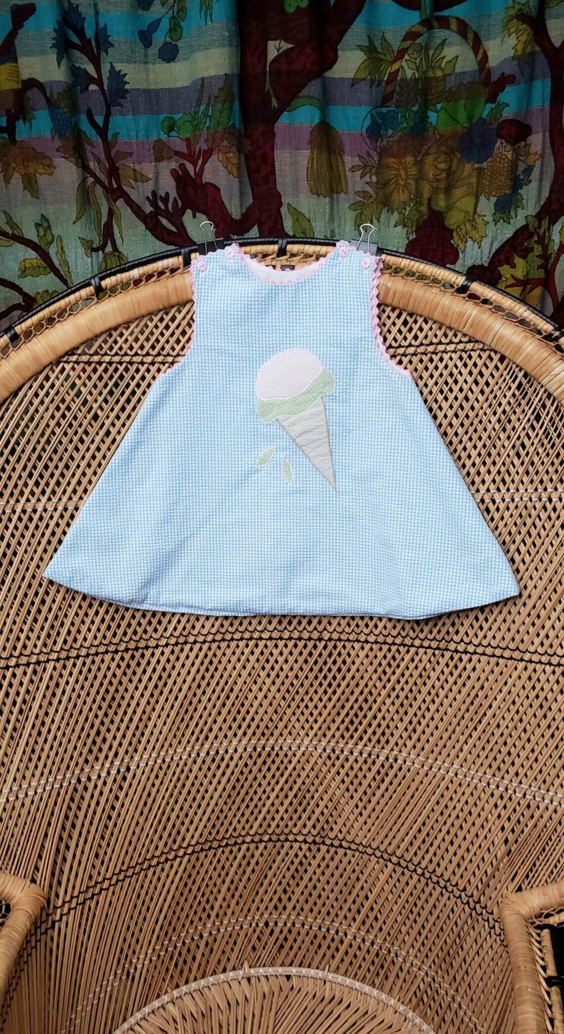 Vintage Ice Cream Cone Dress Toddler Summer Dress Cute Ice Etsy