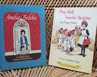 Juego de 2 libros antiguos de Amelia Bedelia, de Peggy Parish.