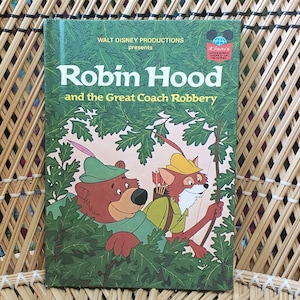 1974 Robin Hood And The Great Coach Robbery Disney&#39;s Wonderful World Of Reading