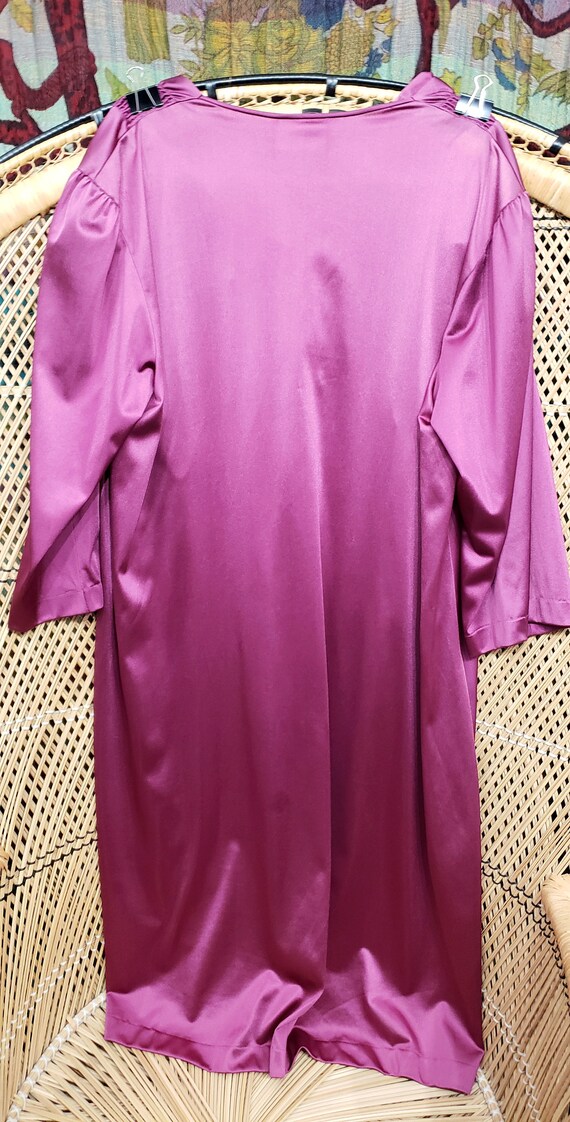 70s Purple Robe & Nightgown Set By JCPenney, LG - image 9