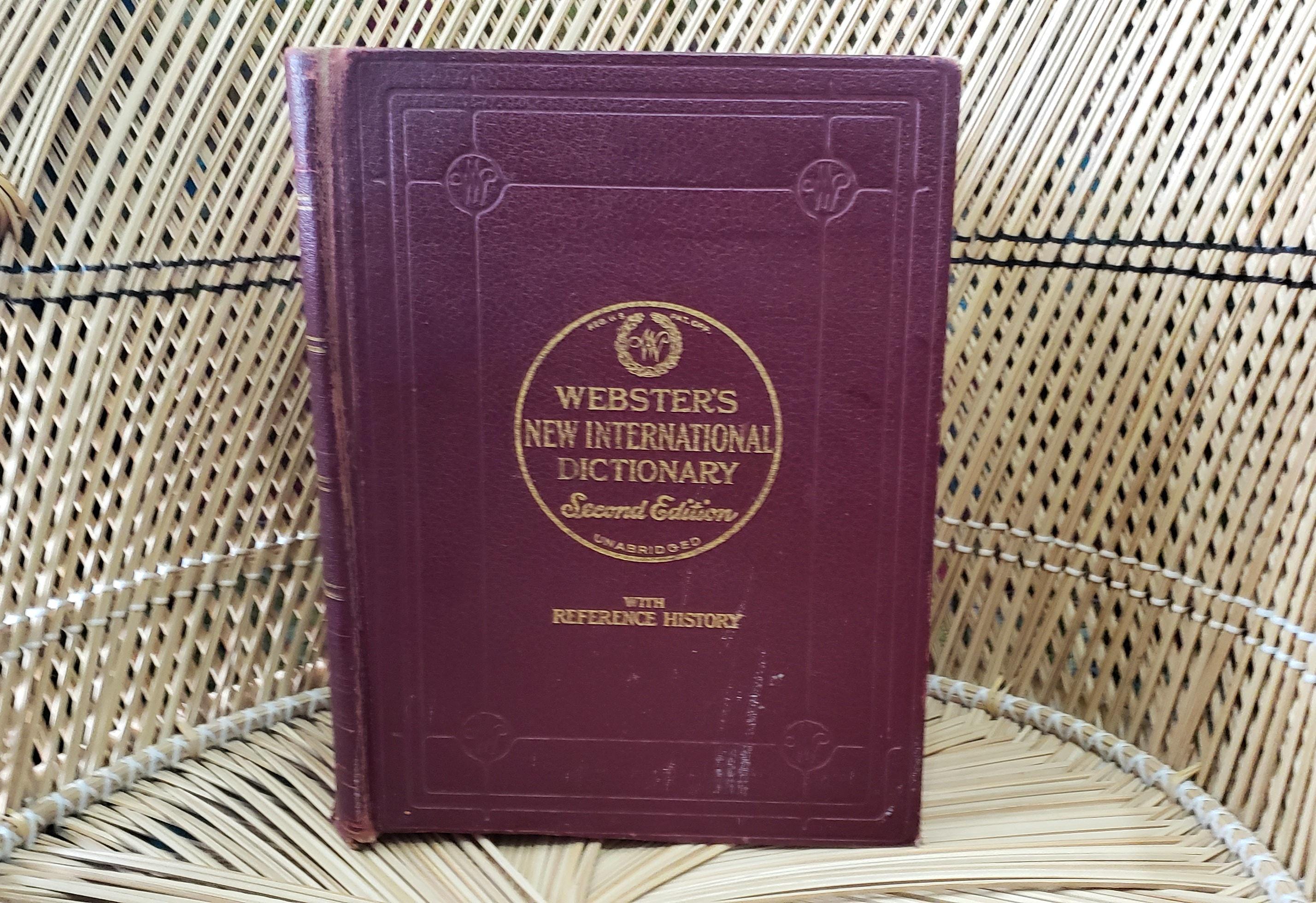 Webster International Dictionary - Etsy