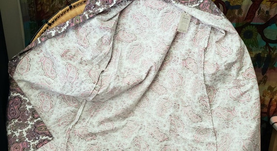 60s Paisley Pink Robe By Corduray By Coleport Wit… - image 10