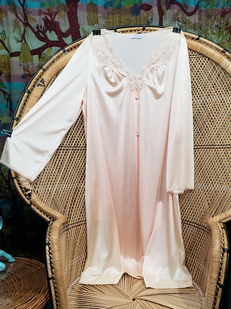 Peach Serenity Lace Nightgown
