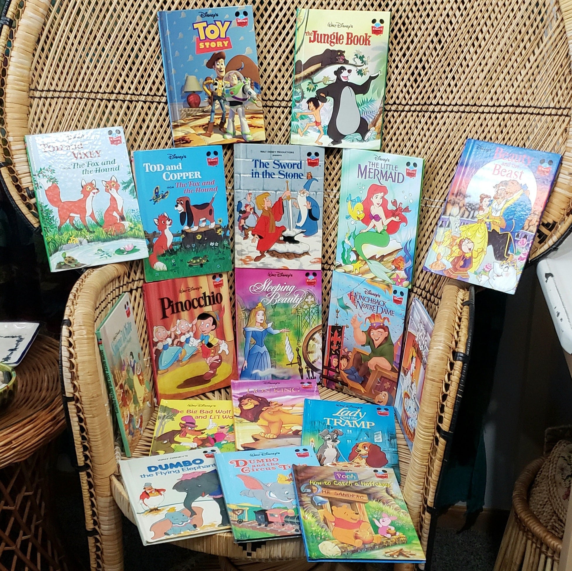 80s/90s Disney Books Buy 1 or All, Disney's Wonderful World