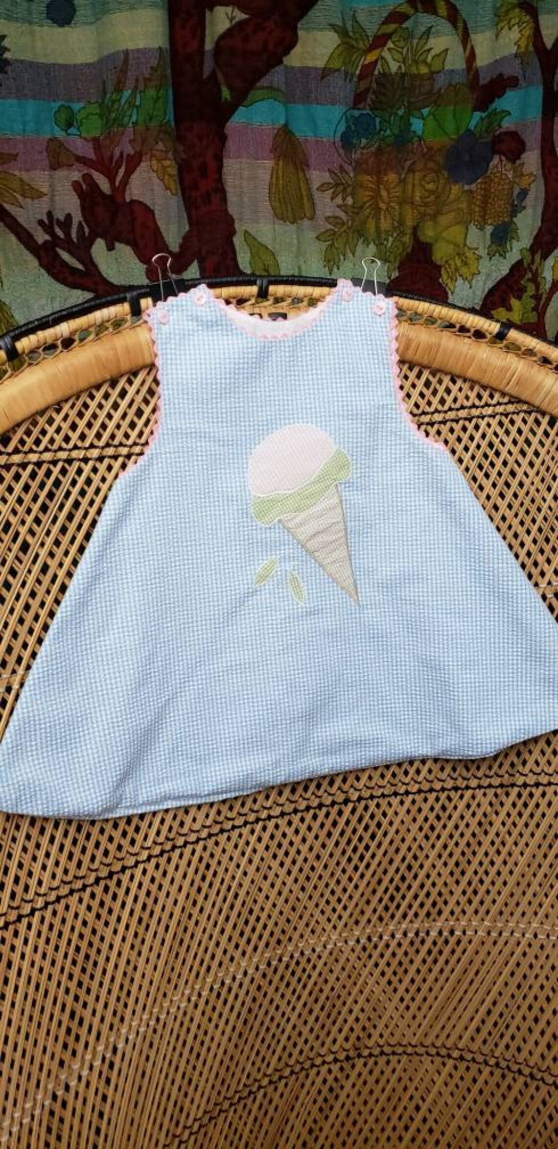 Vintage Ice Cream Cone Dress Toddler Summer Dress Cute Ice Etsy