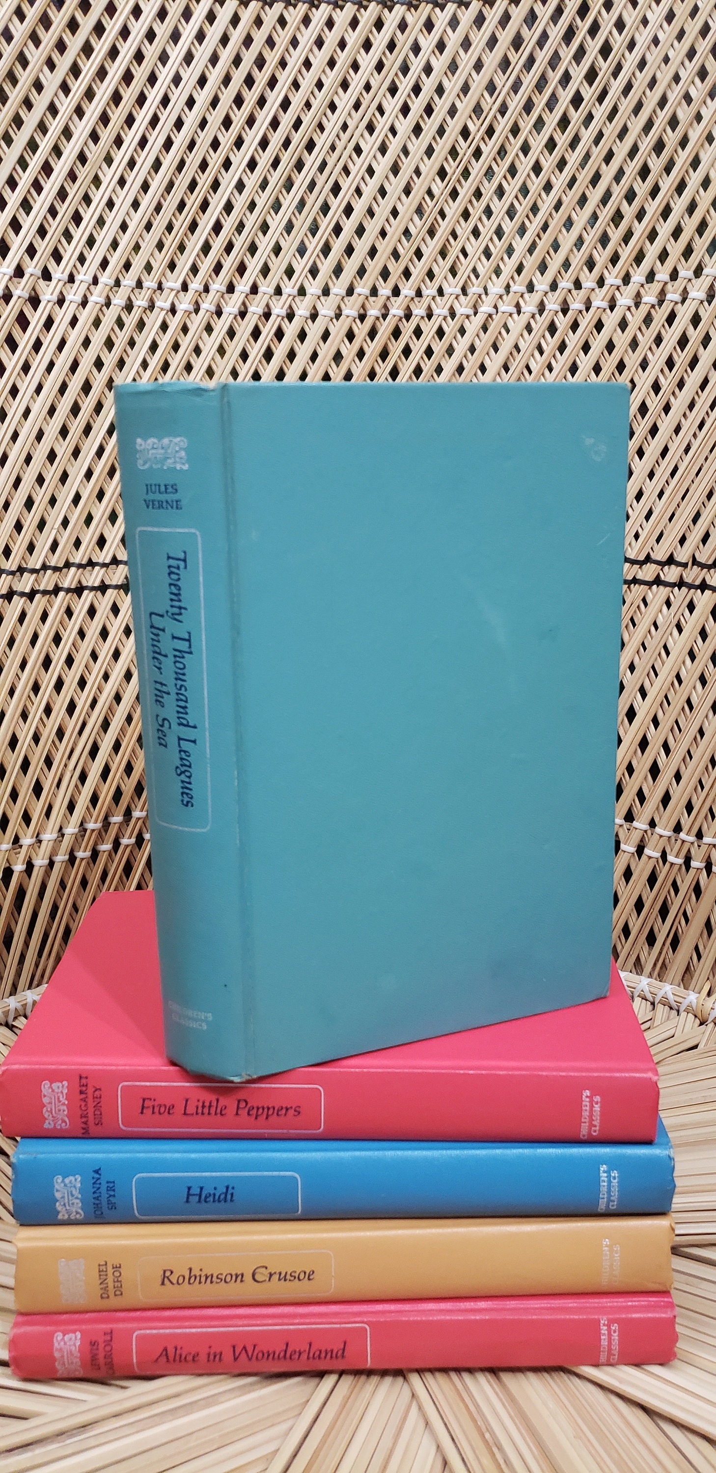 50s Children's Classics Set of 5: 20,000 Leagues Under the Sea, Alice ...