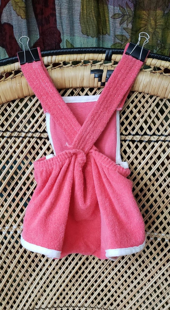 80s Pink Terry Cloth Romper, 6-9M - image 7