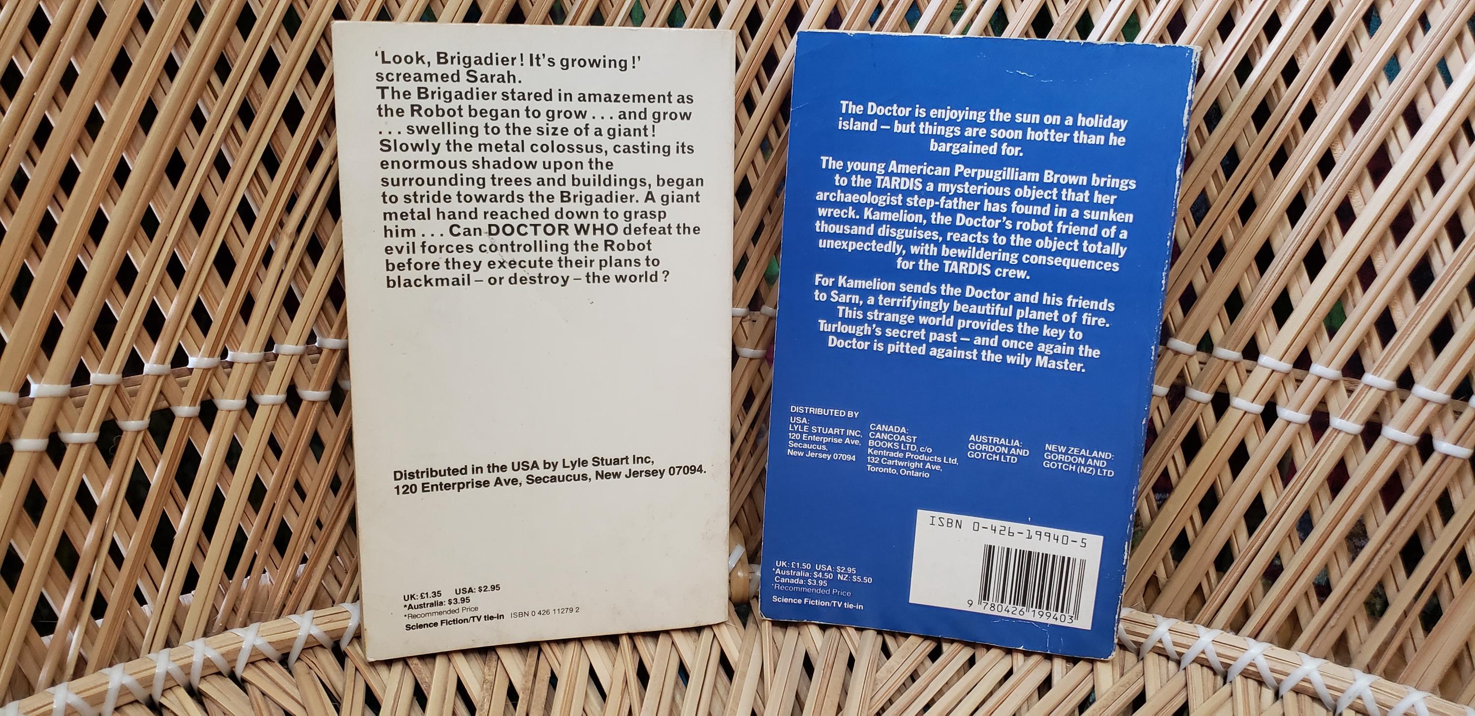 80s Doctor Who Paperbacks Set of 2 - Etsy