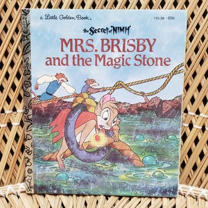 1982 Mrs. Brisby And The Magic Stone Little Golden Book, The Secret Of Nimh Book