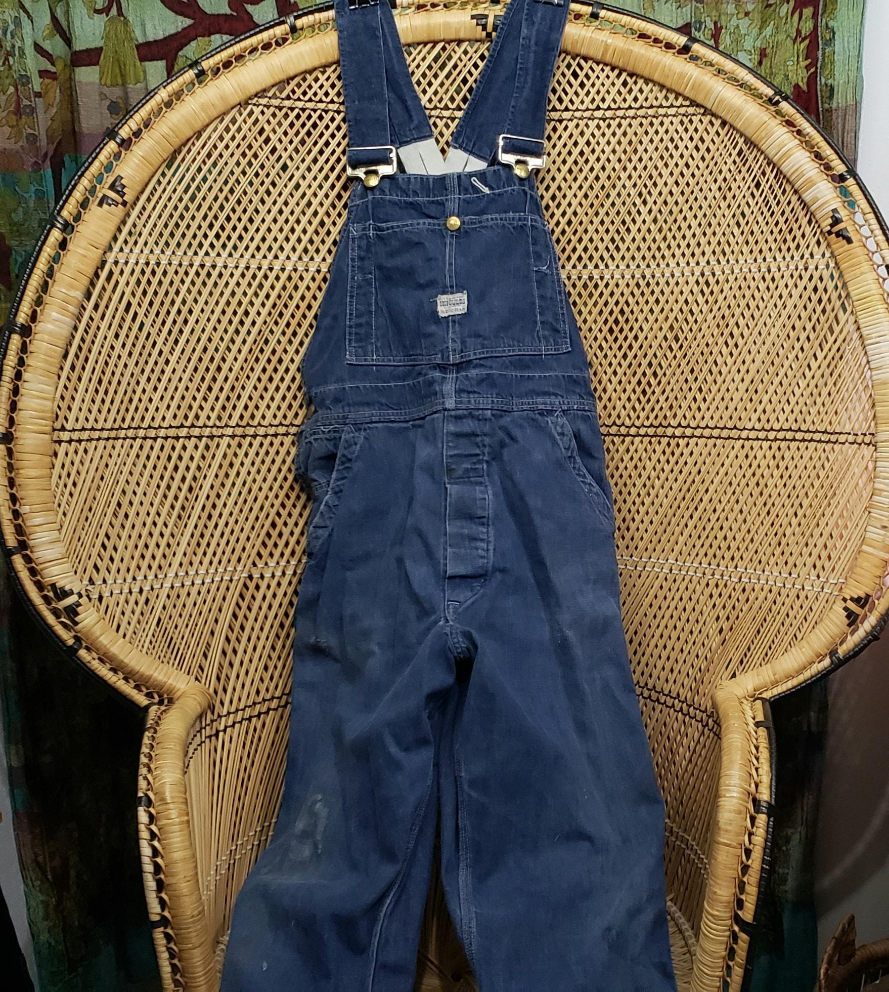 DEAD】50s-60s MW POWRHOUSE DENIM OVERALL VINTAGE MONTGOMERY WARD