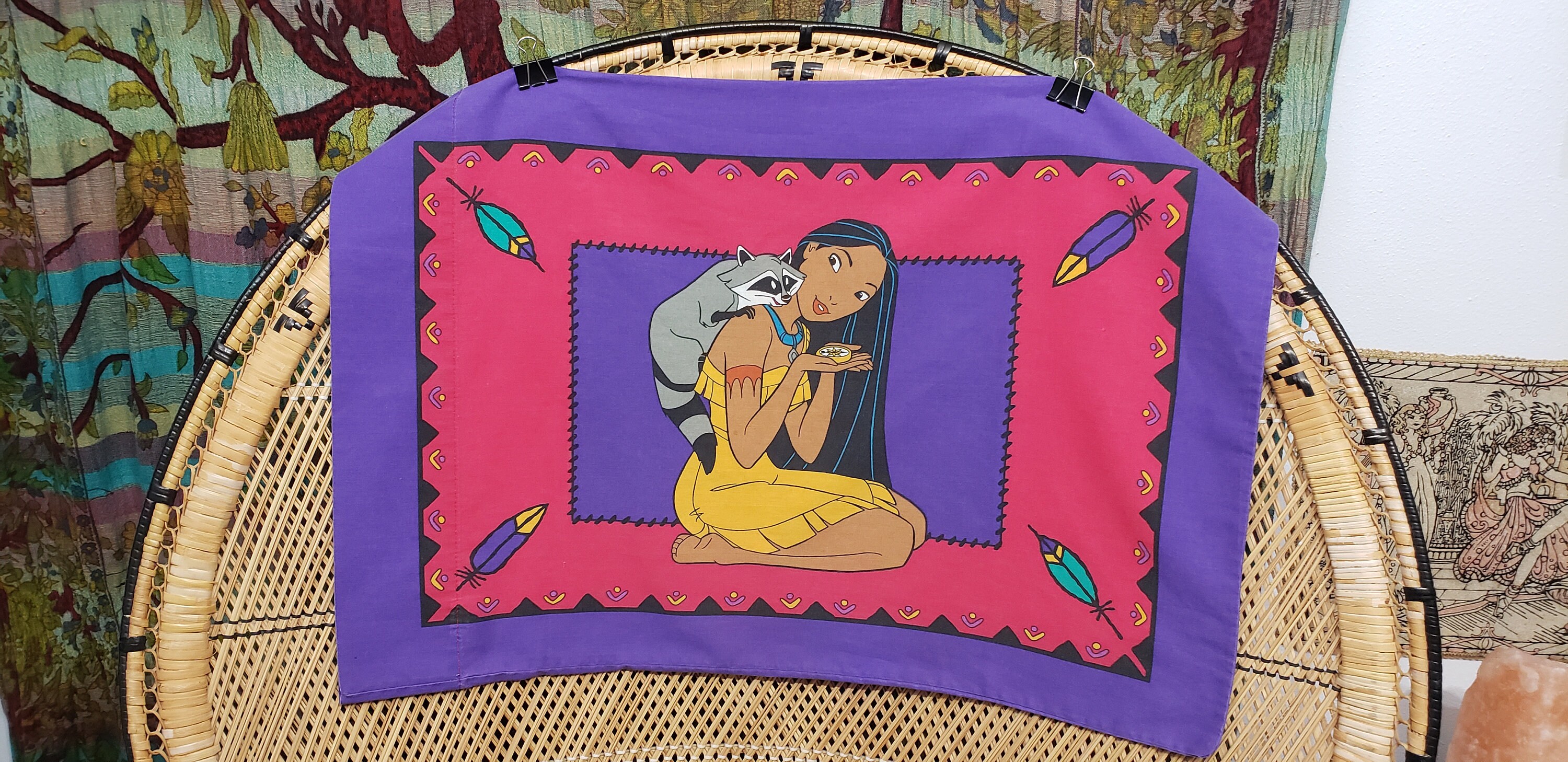 90s Disney s Pocahontas Pillowcase Etsy