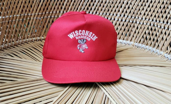 Vintage Wisconsin Badgers Hat, Wisconsin Badgers B