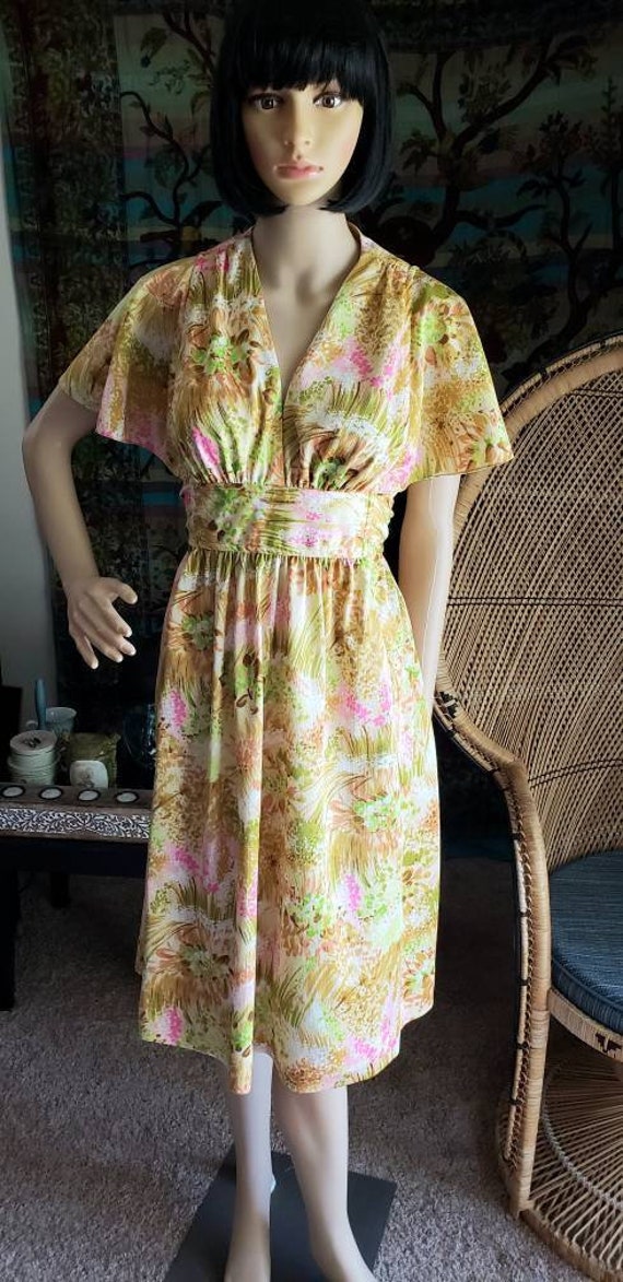 60s Floral Liberty House By Lilia Honolulu Dress,
