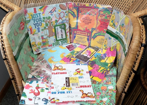 Vintage Gift Wrap Buy 1 Or All - Only 2 Left!