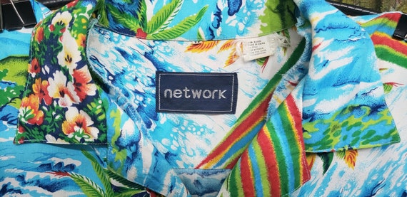 90s Rainbow Hawaiian Shirt By Network - image 5