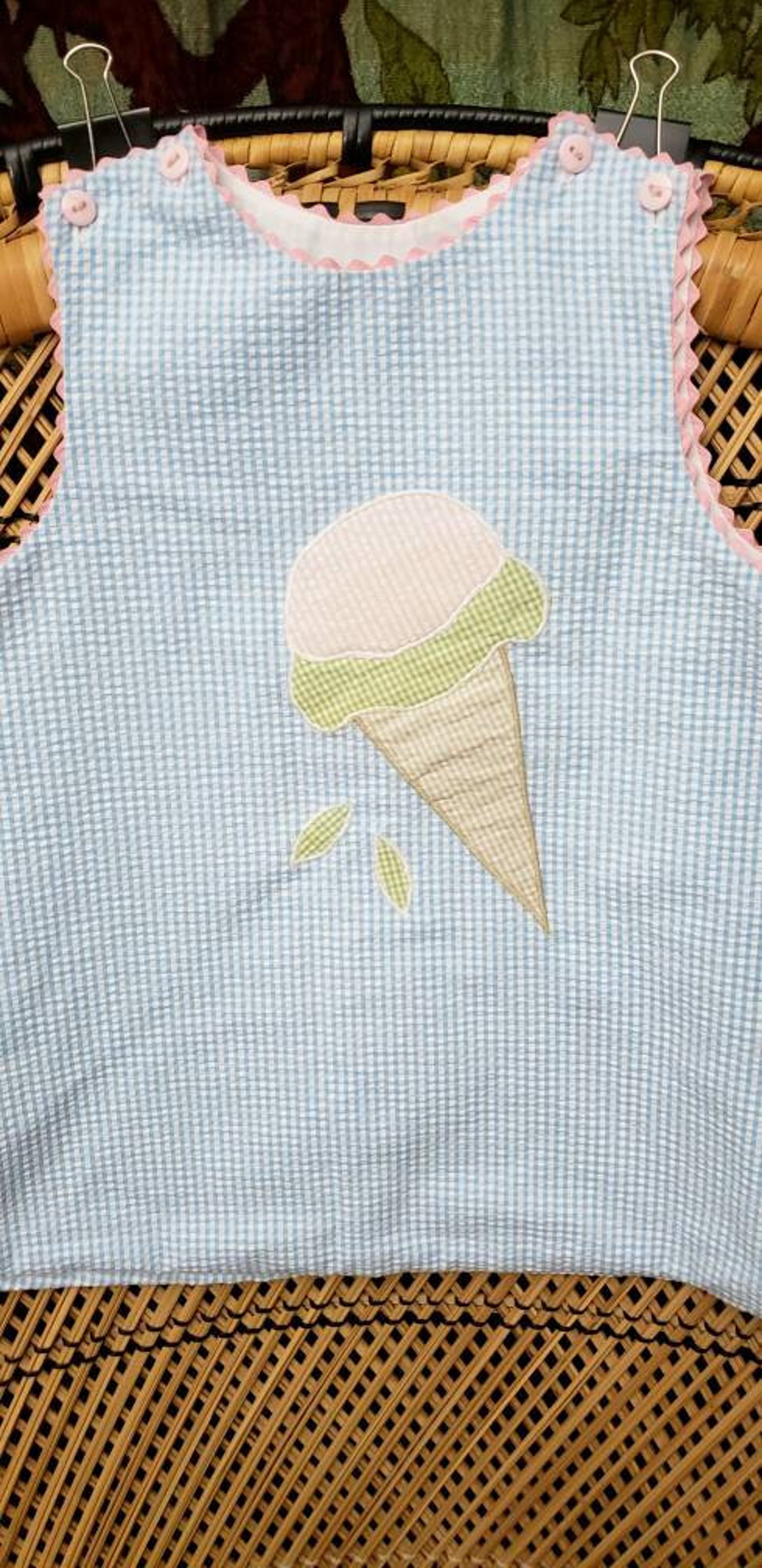 Vintage Ice Cream Cone Dress Toddler Summer Dress Cute Ice Etsy