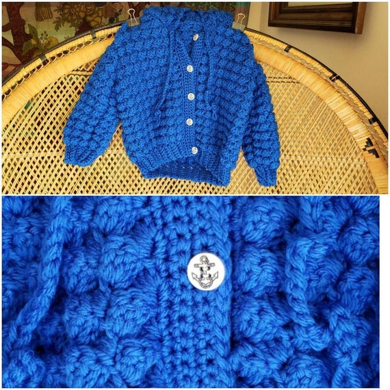 royal blue knit sweater