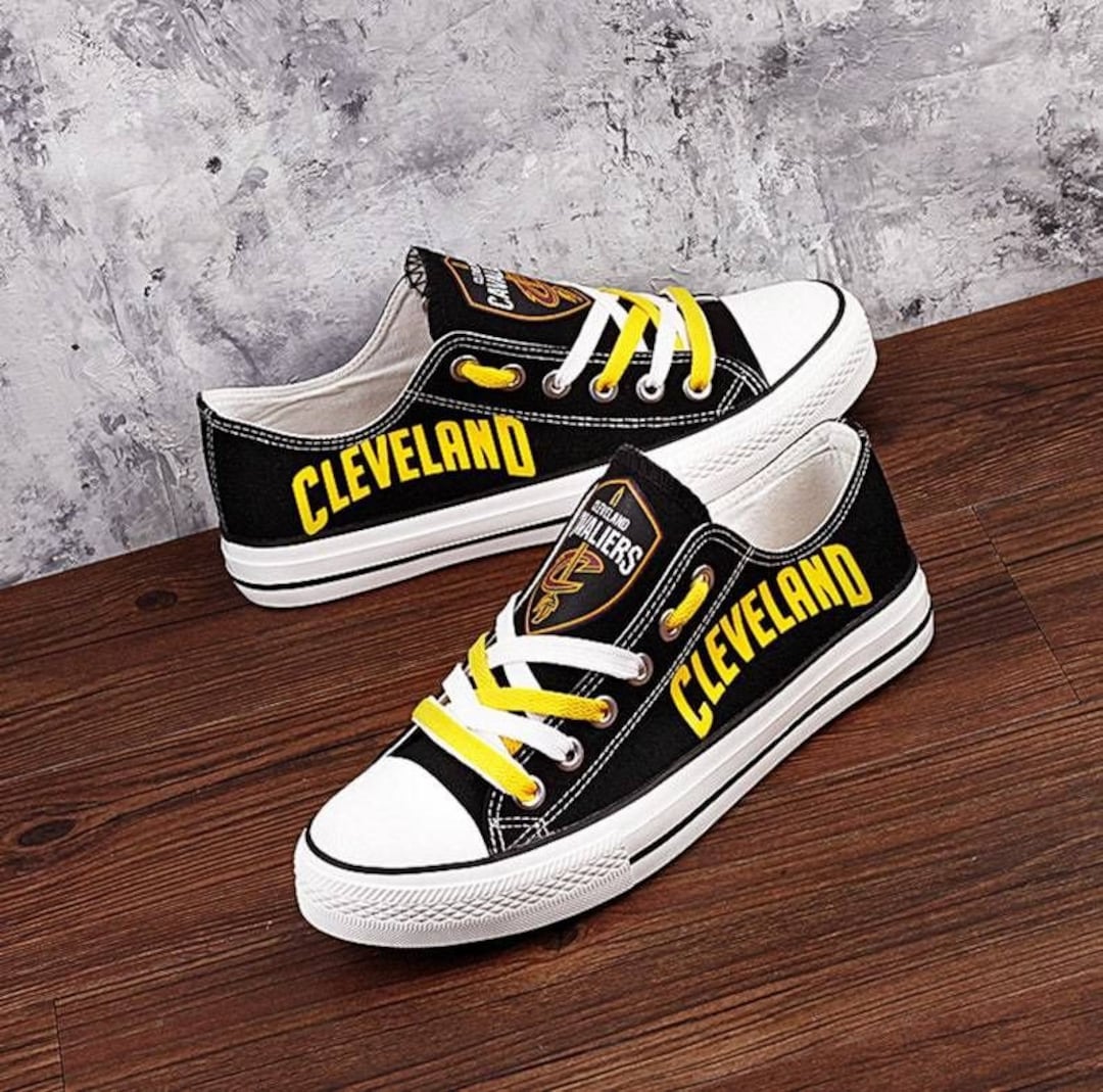 Cleveiand Cavaiiers Custom Shoes Basketball Cavaliers Low Top Etsy