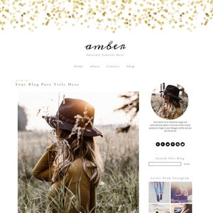 Blogger Template Blogger Template Responsive Gold Blogger Template Blogger Theme image 1